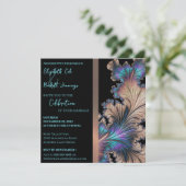 Chic Faire-part de mariage fractale (Debout devant)