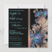 Chic Faire-part de mariage fractale (Devant)