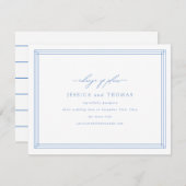 Chic Faire-Part de Mariage Reporté Changement de D (Devant / Derrière)