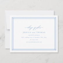 Chic Faire-Part de Mariage Reporté Changement de D