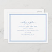 Chic faire-part de report de mariage Changement de (Devant / Derrière)