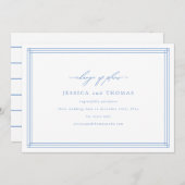 Chic Faire-Part de Report de Mariage Changement de (Devant / Derrière)