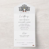 Chic Fall Grange | Invitation de mariage tout en u (À l'intérieur)
