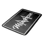 Chic Family Monogram Welkom Mat Black White Grey (Gekanteld)