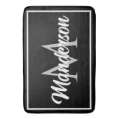 Chic Family Monogram Welkom Mat Black White Grey (Voorkant Verticaal)