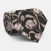 Chic Fathers Day Gift Tulip Floral Stropdas (Opgerold)