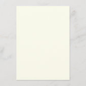 Chic Faux Argent Mariage Menu Modèle - Ivory (Dos)