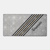 Chic faux cristal et parties scintillant argent gi (Recto)