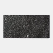 Chic Faux cuir noir avec monogramme (Recto)