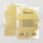 CHIC FAUX GOLD DETAILCARD INFORMATIEKAARTJE (Voorkant / Achterkant)