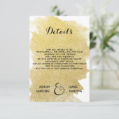 CHIC FAUX GOLD DETAILCARD INFORMATIEKAARTJE (Staand voorkant)