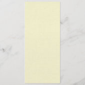 Chic Faux Gold Foil Mariage Menu Modèle - Ivory (Dos)