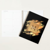 Chic Faux Gold Glam Brushstroke Monogramme (Devant avec enveloppe)