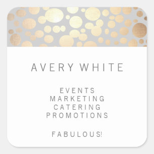 Chic Faux Gold Leaf Circle Patroonstickers Vierkante Sticker
