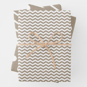 Chic Faux Kraft Paper w/ Fun White Multi-Patterns