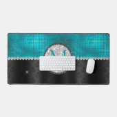 Chic faux Parties scintillant argent Turquoise noi (Clavier et souris)