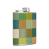 Chic Faux Patchwork, Couleurs de la Terre, Flacon  (Droite)