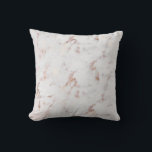 Chic Faux Rose Gold Marble Motif Coussin<br><div class="desc">Faux Rose Gold Marble Motif Coussin. Coussin moderne et tendance avec marbre d'or blanc et imitation rose. Parfait comme accent pour n'importe quelle chambre.</div>