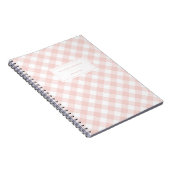 Chic Feminine Blush Pink Buffalo Speld Notitieboek (Rechterzijde)