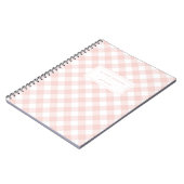 Chic Feminine Blush Pink Buffalo Speld Notitieboek (Linkerzijde)