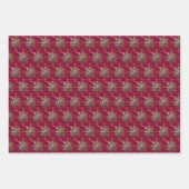 Chic Festive Snowflake Over Parijs Inpakpapier Vel (Voorkant 2)