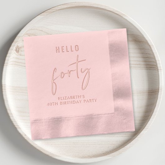 Chic fête du 40e anniversaire