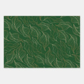 Chic Feuille Gold Eid Karem islamique Green Wrappe (Devant)