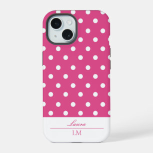 Chic fille rose et Pois blancs dur