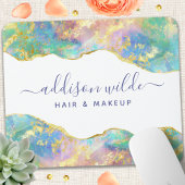 Chic Fire Opal Rainbow Gemstone Muismat