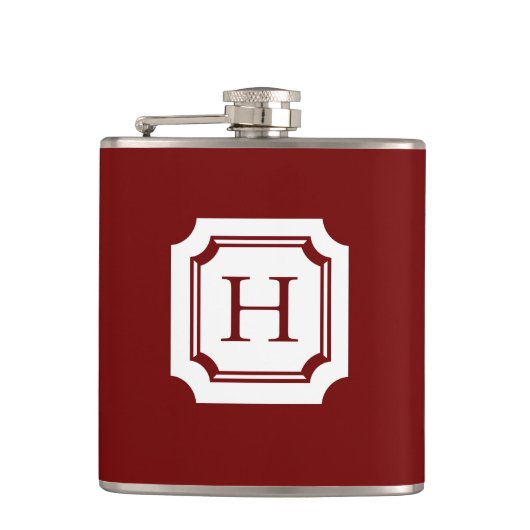 CHIC FLASK_18 RED MET CLASSIC MONOGRAM HEUPFLES (Voorkant)