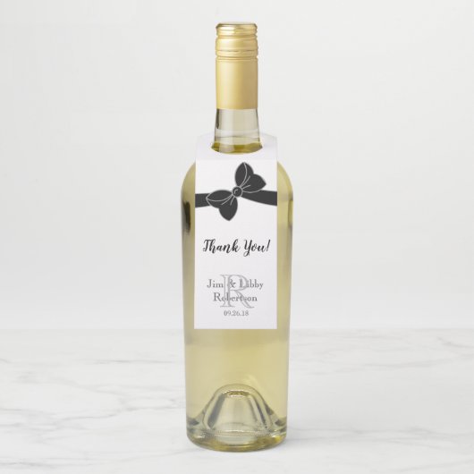 CHIC FLES HANGER_THANK U MONOGRAM EN NAAM FLESSENHANGER (Op fles)