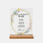 Chic Fleur sauvage Bridal Brunch Mimosa Bar (Recto)