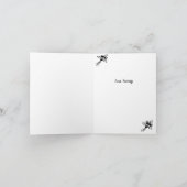 Chic Fleurs Noir & Blanc Remerciements pour Toute (Intérieur)