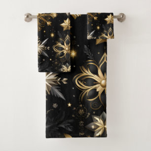 Chic Flocon D'Argent Et D'Or