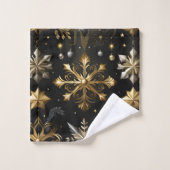 Chic Flocon D'Argent Et D'Or (Gant de toilette)