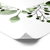 Chic Floral 70e Mariage Affiche de bienvenue Anniv (Coin)