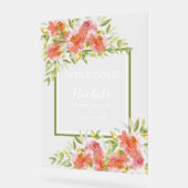 Chic Floral Bouquet Fête des mariées Bienvenue (Angle)