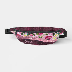 Chic floral Bourgogne rose violet parties scintill