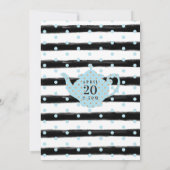 Chic Floral Bunch Party Boy Baby shower Invitation (Dos)