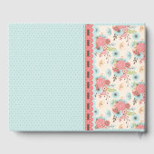 Chic Floral et Polka Dot Mariage livre d'hôtes (Verso)