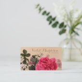 Chic Floral Event Planner Carte de visite (Debout devant)