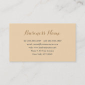 Chic Floral Event Planner Carte de visite (Dos)