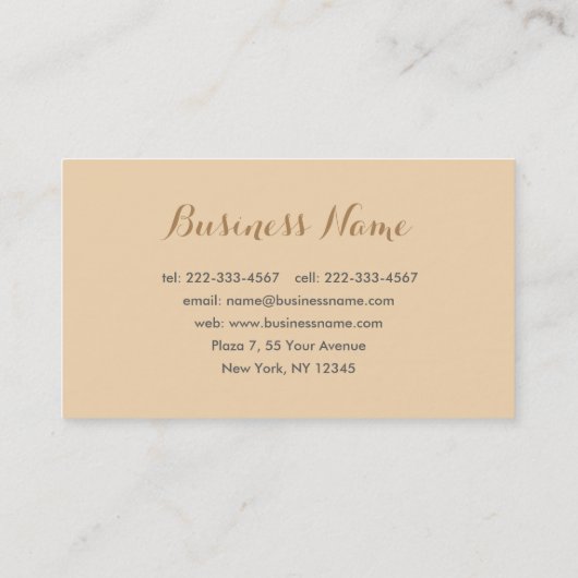 Chic Floral Event Planner Carte de visite (Dos)