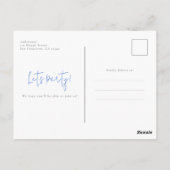 Chic Floral Graduation Party Photo Invitation (Dos)