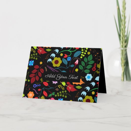 Chic Floral Kaart (Voorkant)