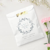 Chic Floral Laurel Wreath Monogram Vrijgezellenfee Bedankzakje (Gezegeld)