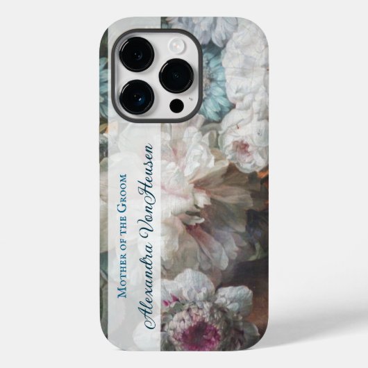 Chic Floral Mère du Groom iPhone / coque ipad (Verso)