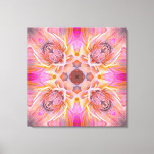 Chic Floral Pattern Canvas Afdruk