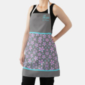 Chic Floral Personalized Apron Schort (Insitu)