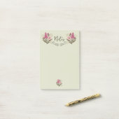 Chic Floral Post-it Notes for everyday use (Sur un bureau)